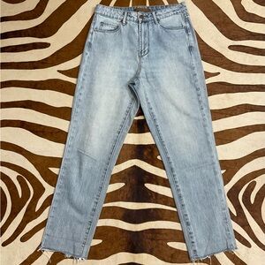 Nordstrom Light wash high waisted mom jeans